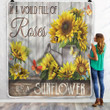 Sunflower Butterfly In A World Full Of Roses Yp2901009Yg Fleece Blanket