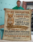 Grandma To Granddaughter You Will Always Be Fleece Blanket Personalized Gift