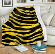 Zebra Gold Yq2201299Cl Fleece Blanket