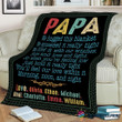 Gift For Dad Papa We Hugged This Blanket Personalzized Sherpa And Quilt Blanket Father Day Cp