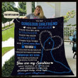 (Ly195) Customizable Family Blanket – To My Gorgeous Girlfriend – Brave Stronger Smarter And Loved