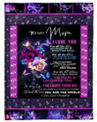 Daughter For Mom To Me You Are The World Yq2001091Cl Fleece Blanket