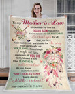 Blanket - Family - To My Mother-In-Law - Dreamcatcher Cozy Fleece Blanket, Sherpa Blanket