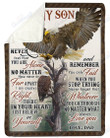 Great For Son This Eagle Will Always Have Your Back Yq2101059Cl Fleece Blanket