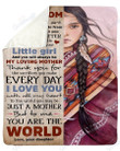 To My Mom From Daughter I Love You Yq2001260Cl Fleece Blanket