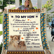 Gift For Son You Are The Gift Of The Heavens Cozy Fleece Blanket, Sherpa Blanket