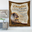 To My Daughter Never Feel That You Are Alone Your Heart Gift To Daughter From Dad Fleece Blanket Sharpa Blanket