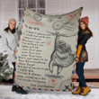 Sloth Couple To My Wife Fleece Blanket Love Letter For Wife Anniversary Gifts For Sloth Lovers
