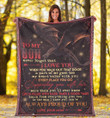 Personalized To My Son Dragon Fleece Blanket From Momm Supporting You With Love Great Customized Gift For Birthday Christmas Thanksgiving