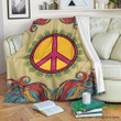 Vintage Hippie Peace Clp2812337Tt Sherpa Fleece Blanket