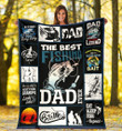 To My Dad Fishing Fleece Blanket The Best Fishing Dad Ever Great Customized Blanket For Birthday Christmas Thanksgiving