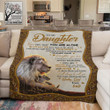 To My Daughter Never Feel That You Are Alone Your Heart Gift To Daughter From Dad Fleece Blanket Sharpa Blanket