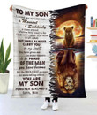 Lion Mom To My Son I Closed My Eyes And Suddenly A Man Stood Where A Boy Used To Be Fleece Blanket