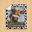 The Center Of My World - Cow Blanket P132 