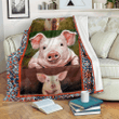 Cute Pig Xa1802170Cl Fleece Blanket