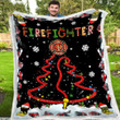 Firefighter Christmas Dtc181109 Fleece Blanket