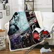 My Favorite Place Is Inside Your Heart, Skeleton Couple Sofa Throw Blanket Np383 