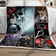 My Favorite Place Is Inside Your Heart, Skeleton Couple Sofa Throw Blanket Np383 