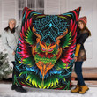 Custom Blanket Screech Owl Blanket - Fleece Blanket