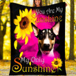Custom Blanket English Bull Terrier My Sunshine Blanket - Fleece Blanket