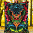 Custom Blanket Screech Owl Blanket - Fleece Blanket