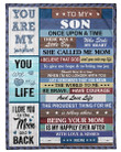 You Are My Life Mom To Son Fleece Blanket Sherpa Blanket