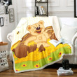 Bear And Honey Bee Hm1812005Tt Sherpa Fleece Blanket