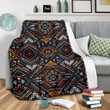 Tribal African Kente Print Fleece Blanket