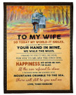 To My Wife From Husband Fleece Blanket | Adult 60X80 Inch | Youth 45X60 Inch | Colorful | Bk1213