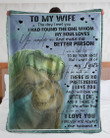 To My Wife From Husband Fleece Blanket | Adult 60X80 Inch | Youth 45X60 Inch | Colorful | Bk1266