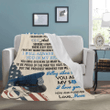 Mom To Son Police Officer American Usa Flag Fleece Blanket | Adult 60X80 Inch | Youth 45X60 Inch | Colorful | Bk3123
