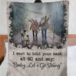 Husband And Wife Let'S Go To Skiing Fleece Blanket | Adult 60X80 Inch | Youth 45X60 Inch | Colorful | Bk7079