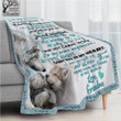 Grandma Gift For Grandson Carry You In My Heart Fleece Blanket Sherpa Blanket