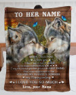 Gift For Wife Wolf Couple You Are My Always And Forever Fleece Blanket Sherpa Blanket