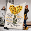To My Daughter Life Is Filled Hard Times Yq0102202Cl Fleece Blanket