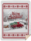 Merry Christmas Red Truck Yq3001429Cl Fleece Blanket