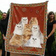 Persian Cat Cl20110851Mdf Sherpa Fleece Blanket