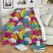 Colorful Surfing Wave Yu0601206Cl Fleece Blanket