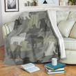 Pug Camo Yq0801679Cl Fleece Blanket