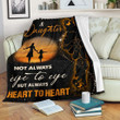 Always Heart To Heart Fleece Blanket Gift For Daughter Fleece Blanket