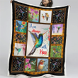 I Am Always With You Hummingbird Sherpa Blanket