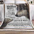 Daughter And Dad Wolf Clh2511137F Sherpa Fleece Blanket