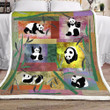 Panda Yh25100254F Sherpa Fleece Blanket