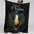 Custom Text Name For Daughter From Mom Penguin I Will Always Be There For You Heart Sherpa Blanket