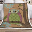 Owl Sherpa Fleece Blanket Kopc