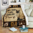 Paw Siamese Cat Gs-Cl-Dt1610 Fleece Blanket