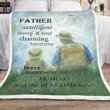 Father And Son Hero And Best Dad Gs-Kl1205Vb Fleece Blanket