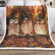 Owl Brown Gs-Cl-Kc1707 Fleece Blanket