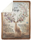 Spring Season Deer Love You More Than You Know Husband Gift For Wife Sherpa Blanket
