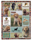 Cockapoo Anatomy Gift For Dog Lovers Gs-Cl-Nt0901 Fleece Blanket